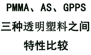 詳解PMMA、GPPS、AS三種透明塑料特性之間的對(duì)比關(guān)系